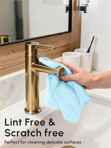 Microfiber Cleaning Cloths Roll, 75 Pack Tear Away Microfiber Towels Roll, 12" x 12" Lint Free Rags, Reusable Cleaning Cloths, Washable, Scratch Free,Ultra Absorbent Dish Rags(Blue) - color: Blue, size: 75 pack