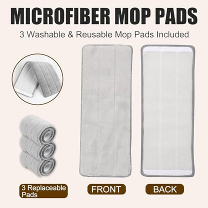 Mop Pads Replacement, 6 Pack mop Head Replacement Washable Microfiber Pads (XF-Padsx6) - size: XF-Padsx6