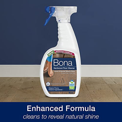 Bona Ultimate Hardwood Floor Care Kit – Pivoting Mop, Cleaning Solution & Refill, Floor Polish, Microfiber Pads for Dusting, Mopping & Polishing