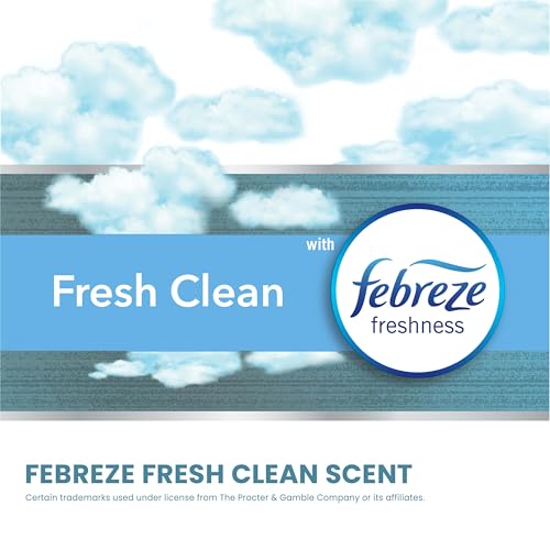 Glad ForceFlex MaxStrength Kitchen Trash Bags, 20 Gal, Fresh Clean Febreze, 80 Ct (Package May Vary) (Pack of 3) - size: 80 Count (Pack of 3)