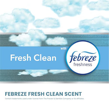 Glad ForceFlex MaxStrength Kitchen Trash Bags, 20 Gal, Fresh Clean Febreze, 80 Ct (Package May Vary) (Pack of 3) - size: 80 Count (Pack of 3)