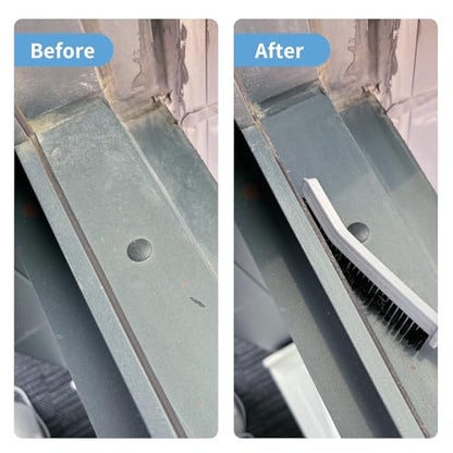 Crevice Cleaning Brush, Hard-Bristled Gap Scrub Brush, Toilet Gap Cleaning Brush Tool, for Scrub Small Spaces, Kitchen, Bathroom, Corner, Grout, Sink, Window Tracks, Hinges, 3pcs