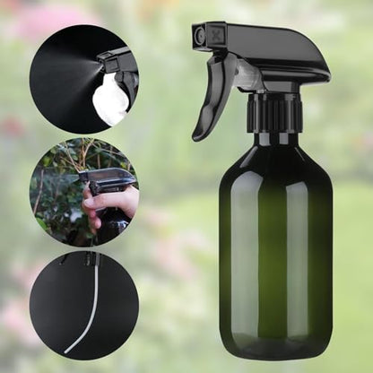 Arkeiliy 2-Pack Leakproof Spray Bottles (300ml/10oz) - Adjustable Nozzle for Fine Mist & Jet Stream | Premium Refillable Plastic Bottles for Hair Styling, Plant Misting, Cleaning Solutions (Green) - color: Green