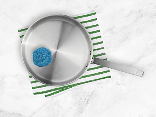 HIC Kitchen Scouring Pad and Dish Scrubbers, Scratch Resistant and Non-Stick, Set of 3, Assorted - size: Set of 3, style: Polyester Scouring Pad