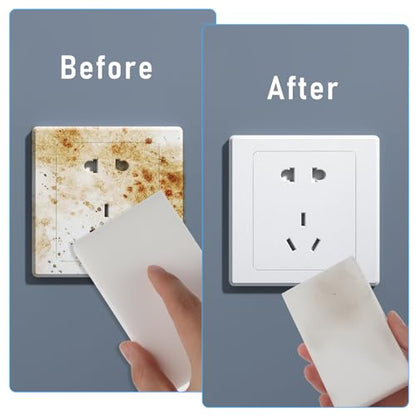 10Pcs Melamine Sponges for Multi-Purpose Cleaning Extra Thick and Long Lasting Kitchen Sponges Magic Sponge Erasers for Bathtub, Floor, Baseboard, Bathroom, Kitchen and Wall Cleaner