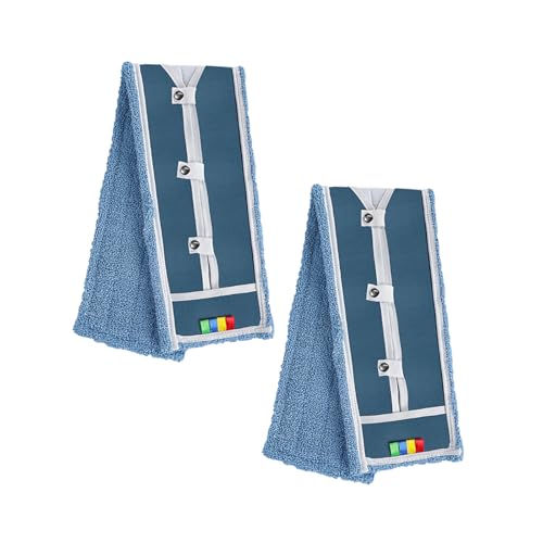 MASTERTOP 93cm Microfibre Mop Heads Replacement for Industrial Mop, Cleaning Heads for Hardwood, Tile, Laminate, Garage, School, Mall, Suit for B0CQ7MQJ65 B0DPM7JNBL B0FBF93RXT - color: Blue(microfiber Mop Pads）