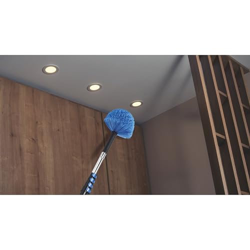 Vaughan 5 Piece Home Cleaning Kit with 24 Foot Telescoping Extension Pole, Window Squeegee and Washer, High Ceiling Fan Duster, Cobweb Duster 050231ECE