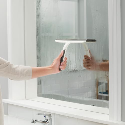 Scotch-Brite, All-Purpose 10 Inch Dual Blade Streak-Free Squeegee, Safe on Mirrors, Glass Shower Doors, Windows, Sinks and More - size: 10.188 in. x 7.5 in. x 1.5 in.