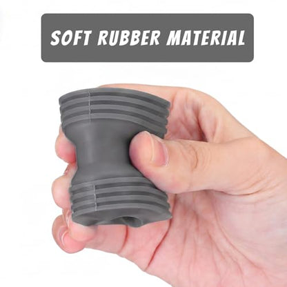 3 Pack Bottle Emptying Kit Soap & Lotion Bottles Saver Connector Coupler Transfer Connector Between Bottles for Soap, Lotion, Shampoo, Conditioner, 1.54 x 1.61 Inches(Grey) - color: Gray