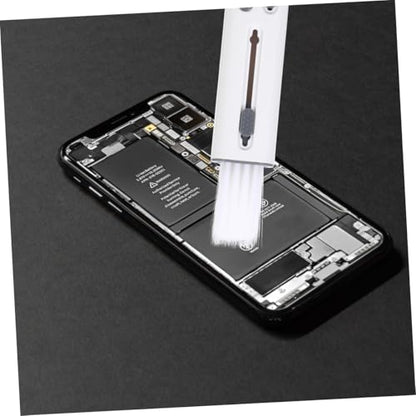 Housoutil Headphone Cleaning Brush Kit 5 in 1 Electronics Set Hidden Triple Heads Design for Keycap Puller Earphones