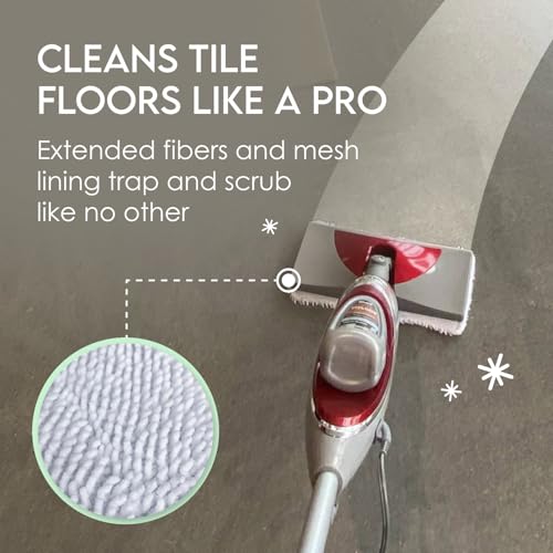 Turbo Microfiber 4-Pack Mop Pads for Shark Steam Mop SK Series & S Series - Shark Steam Replacement Pads