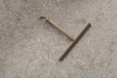 blomus VIPO Shower Squeegee with Holder, 24 cm Wide, Silicone Squeegee for Shower, Bathroom, Window Squeegee, Windscreen Squeegee (Tan) - color: Tan
