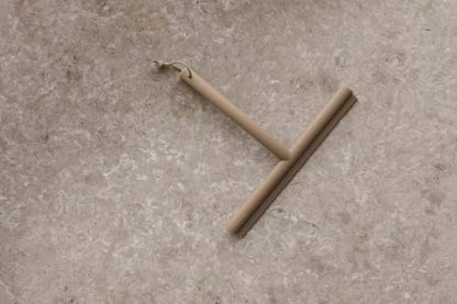 blomus VIPO Shower Squeegee with Holder, 24 cm Wide, Silicone Squeegee for Shower, Bathroom, Window Squeegee, Windscreen Squeegee (Tan) - color: Tan