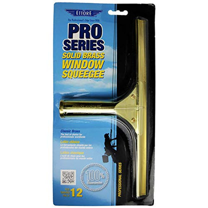 Ettore 10012 Solid Brass Squeegee, 12-Inch , Gold