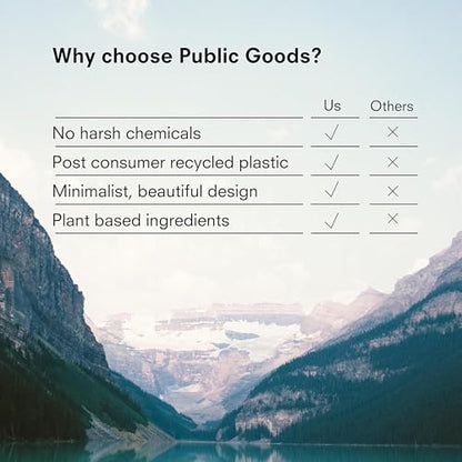 Public Goods Bathroom Cleaner Refill | Refill Concentrate for Toilets, Tile, Showers, Sinks | Cruelty Free, Vegan Friendly | Scented with Lemon Rosemary Essential Oils | 3 Pack - 24 Oz Diluted - style: Refills
