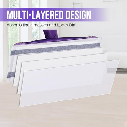 Mopping Pad Refill Compatible with Wet Jet Mop, Disposable Multi Surface Wetjet Hardwood Floor Cleaner Spray Mop Pads Refills, Thickness & Absorbent (20) - size: 20 Count