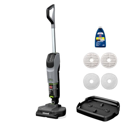 Bissell® SpinWave® + Vac Cordless, Hard Floor Spin Mop + Vacuum, Lay-Flat, Multi-Use Cleaning, Hard Floor Sanitize Formula Included - style: Cordless + Vac