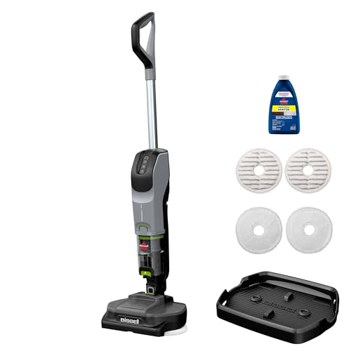 Bissell® SpinWave® + Vac Cordless, Hard Floor Spin Mop + Vacuum, Lay-Flat, Multi-Use Cleaning, Hard Floor Sanitize Formula Included - style: Cordless + Vac