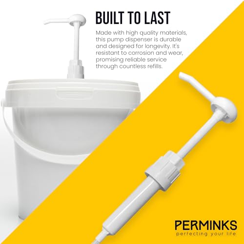 5 Gallon Pump Dispenser - Pump for 5 Gallon Bucket, Jug, Bottle, Large Container - Great for Shampoo & Conditioner, Laundry Detergent, Snow Cone Syrup, Bleach Liquid, Oil & More (Pack of 1) - size: 1 Count (Pack of 1)
