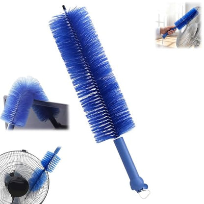 Fan Cleaner Brush, Flexible Ceiling Fan Cleaner, New Bendable Dusting Brush for Electric and Blind, Reusable Microfiber Dust Collector (Blue) - color: Blue