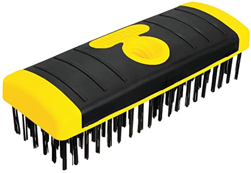 ALLWAY SB619 Soft-Grip Carbon Steel Wire Scrub Brush Block - style: Carbon Steel Wire Scrub Brush Block