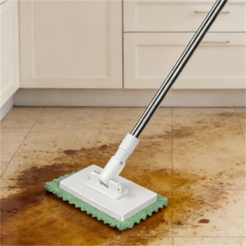 Clip and Grip Mop, No Wash Lazy Mop, Dispose Dust Mops with 4 Reusable Cloths, 39 Long Handle with Locking Head & Sweeping Cloths for Cleaning Floor Window Kitchen Home - color: 2pcs