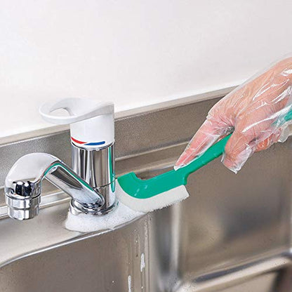 Azuma BA736 Cleaning Brush, Azmagix Smudge Brush, Multi, Total Length 9.1 inches (23 cm), Green, Soft, Thin Curve Brush That Can Be Used Around The House