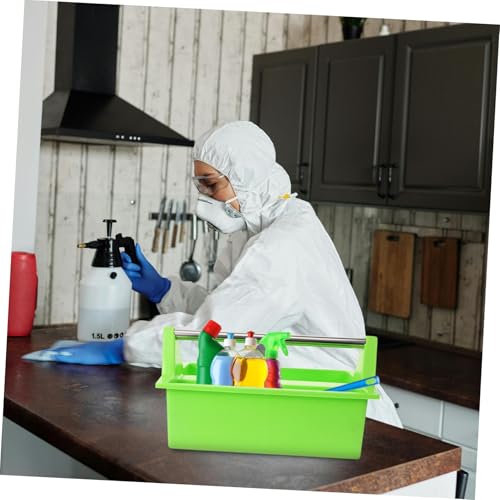 Multipurpose Cleaning Tools Container Storage Basket Handle Cleaning Supplies Organizer
