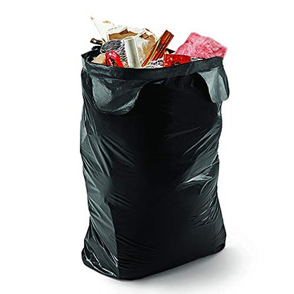 Contractor Trash Bags - 42 Gallon, 20 Bags, Wing Tie Closure, 3 MIL Thick, Gusseted Bottom, Black - Heavy Duty Industrial Strength Garbage Bags - size: 1 Count (Pack of 20)