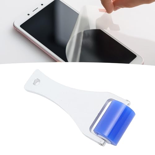 Zerodis Dust Removal Roller,Manual Aluminum Handle Silicone Roller Dust Pet Hairs Small Impurities Adsorb Roller with Static Electric Function Clothes Carseats Cleaner Tool (3CM)