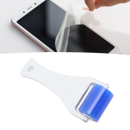 Zerodis Dust Removal Roller,Manual Aluminum Handle Silicone Roller Dust Pet Hairs Small Impurities Adsorb Roller with Static Electric Function Clothes Carseats Cleaner Tool (3CM)