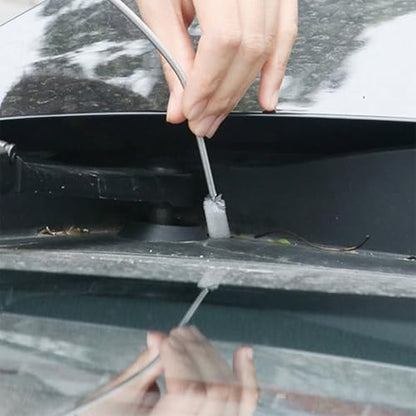 Car Drain Dredge Cleaning Scrub Brush, 150cm Flexible Auto Sunroof Drain Cleaning Tool with 2Pcs 7.9in Cleaning Brush, Flexible Tube Cleaning Brush for Car, ac, Home Kitchen (1Pcs, 236in) - color: 1pcs, size: 236in