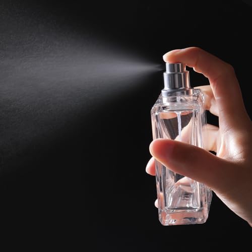 100ml/3.4 Oz Glass Spray Bottle Perfume Atomizer,Empty Refillable Perfume Spray Bottle with 3 Kinds of Dispenser (A4) - style: A4