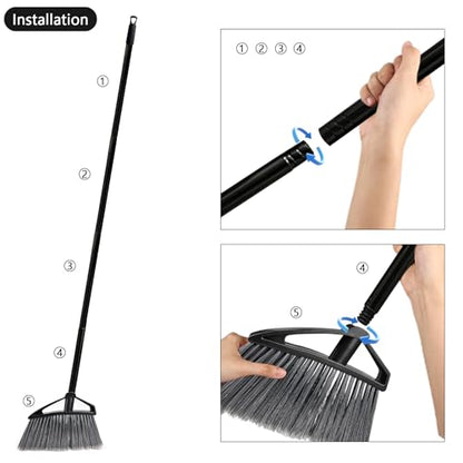 Brooms for Sweeping Indoor, House Brooms for Sweeping Indoor, Angle Broom for Floors, Kitchen Broom, Floor Broom Applied for Courtyard, Garage, etc.