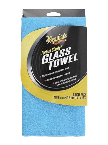 Meguiar's X190300 Perfect Clarity Glass Towels, Streak Free and Lint Free Finish -3 Pack - style: Clarity Glass Towel