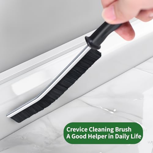 2 Pcs Crevice Cleaning Brush Hard Bristle Gap Brush Multifunctional for Bathroom Household Kitchen Tiles Window Crevice Cleaning Tool (Style 1) - style: Style 1