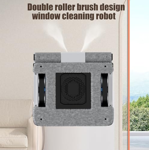 GERRIT Window Cleaning Robot, 3200Pa Suction Power, Remote Control Operation, Power-Off Protection, Wet and Dry use, Remote Control Robot Window Cleaner, Suitable for Windows and Glass Doors