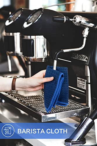 KinHwa Microfiber Dish Cloths Thick Waffle Weave Kitchen Dish Rags Ultra Absorbent Dishcloths 12inch x 12inch 6 Pack - Navyblue - color: Navy Blue, size: 12in x 12in 6 Pack