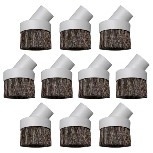 Selgo Universal Vacuum Cleaner Dusting Brush with Horse Hair Bristles, White (Dust Brush), Pack of 10 - size: Dust Brush
