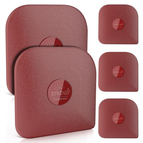 TMEDW Pan Scraper, 5 Pcs Pot Scraper, Pan Scraper Plastic, Multifunctional Scraper Tool for Kitchen, Non-Slip, Food Safe, High Heat Resistant-Red - color: Red, size: 5 Pcs