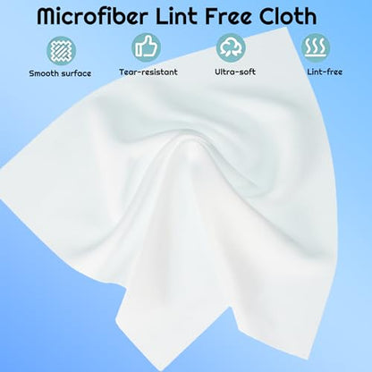 100 Pcs Cleanroom Cloth Wipes 9"x9" Microfiber Lint Free Cloth Disposable Clean Cloths Laser Sealed Edge for Lab Semiconductor Industries and Printing (bag of 100 Pcs) (9×9inch 100pcs)