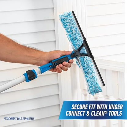 Unger Professional Connect and Clean 6’-12’ Aluminum Telescopic Extension Pole with Locking Cone and Quick-Flip Clamp, Compatible with Cleaning Tool Attachments, Indoor and Outdoor Use - size: 6 - 12 Foot