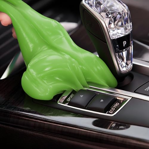 MysticHome for Car Cleaning Gel 160g,Reusable Cleaning Putty for Interior Detailing PC Keyboard, Car Cleaning Supplies, Auto Detailing Tools, Car Slime for Dust Removal, Cleaning Kit(Green, 5.0 OZ) - color: A1-Green, size: 5.0 OZ