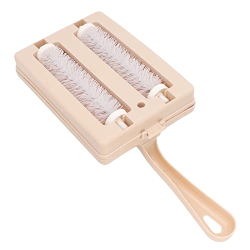 Carpet Sweeper, Multi Functional Handheld Cleaning Brush with Double Roller, Portable Lint Dirt Crumb Remover for Home Carpet Sofa Car Mat Surface Cleaning