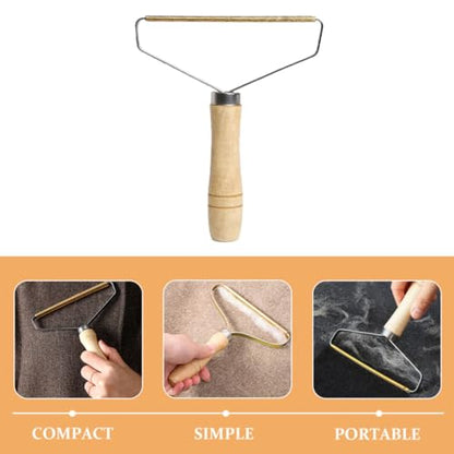 STOBAZA 2 Pcs Portable Pet Hair Remover for Carpet and Car Mats Large Hair Removal Area Stainless Steel Scraper for Dog at Home and Car