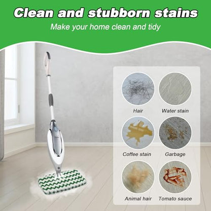 3 Pack Steam Pocket Mop Replacement Pads for Shark S3500 Series S3501 S3601 S3550 S3901 SE450 S2901 S2902 S3801,Reusable Steam Mop Pad with Deep Cleaning Scrub Strip,Microfiber Steam Mop Refills,Green - color: Green