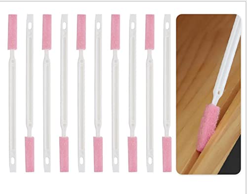 Crevice Cleaning Brushes Tool kit Small Brush Disposable Toilet Brush Deep Cleaning Brush Shower Nozzle Anti-Clogging Pore Gap for Gap Corner of Stove Hard to Reach Cleaning Tools(Pink Slim Cloth) - color: Pink Slim Cloth
