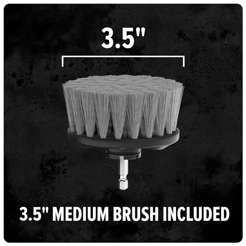 Dirt Devil Handheld Pommel Scrubbing Brush, 3.5", Includes Medium Bristle Head, Comfortable Ergonomic Grip, Interchangeable Brushes, Ideal for General Purpose Cleaning - style: Handheld Scrubber