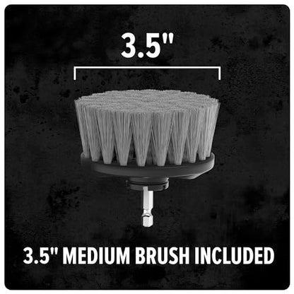Dirt Devil Handheld Pommel Scrubbing Brush, 3.5", Includes Medium Bristle Head, Comfortable Ergonomic Grip, Interchangeable Brushes, Ideal for General Purpose Cleaning - style: Handheld Scrubber