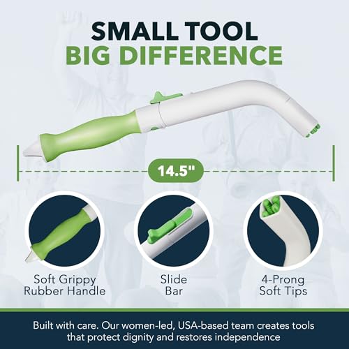 FreedomWand Multipurpose Toilet Wand - Reacher, Wiping Tool 14.5 Inch for Men and Women, Butt Wiper, Paper Extender, Seniors Reachers Grabbers, for Post Hip Back Shoulder Surgery & Disabled Elderly - size: 14.5 Inch